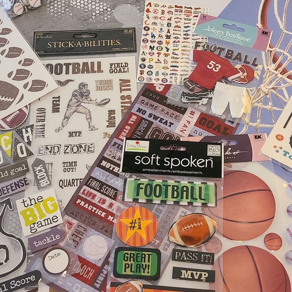 Massive Sports Themed Scrapbook Bundle!